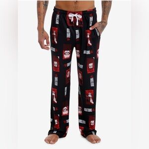 Naruto Shippuden Black and Red Graphic Lounge Pants- Size Small NWT
